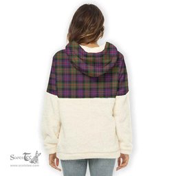 Scottish MacBrayne Clan Tartan Flannel Hoodie Women - Crest Classic Scottish Plaid Tartan Plaid
