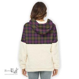Scottish MacDonald (Clan Donald) Clan Tartan Flannel Hoodie Women - Crest Classic Scottish Plaid Tartan Plaid
