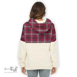Scottish Little Clan Tartan Flannel Hoodie Women - Crest Classic Scottish Plaid Tartan Plaid