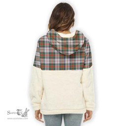 Scottish MacDuff Dress Ancient Clan Tartan Flannel Hoodie Women - Classic Scottish Plaid Tartan Plaid