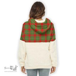 Scottish MacGregor Modern Clan Tartan Flannel Hoodie Women - Classic Scottish Plaid Tartan Plaid