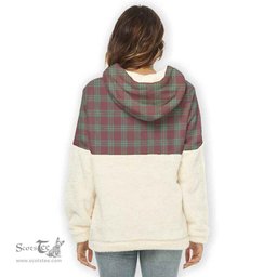 Scottish MacGregor Hunting Ancient Clan Tartan Flannel Hoodie Women - Classic Scottish Plaid Tartan Plaid