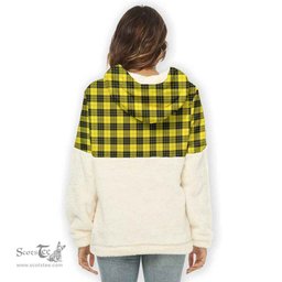Scottish MacLeod of Lewis Modern Clan Tartan Flannel Hoodie Women - Classic Scottish Plaid Tartan Plaid