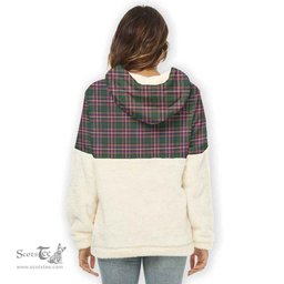 Scottish MacFarlane Hunting Modern Clan Tartan Flannel Hoodie Women - Classic Scottish Plaid Tartan Plaid