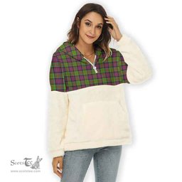 Scottish MacDonald of Clanranald Clan Tartan Flannel Hoodie Women - Classic Scottish Plaid Tartan Plaid