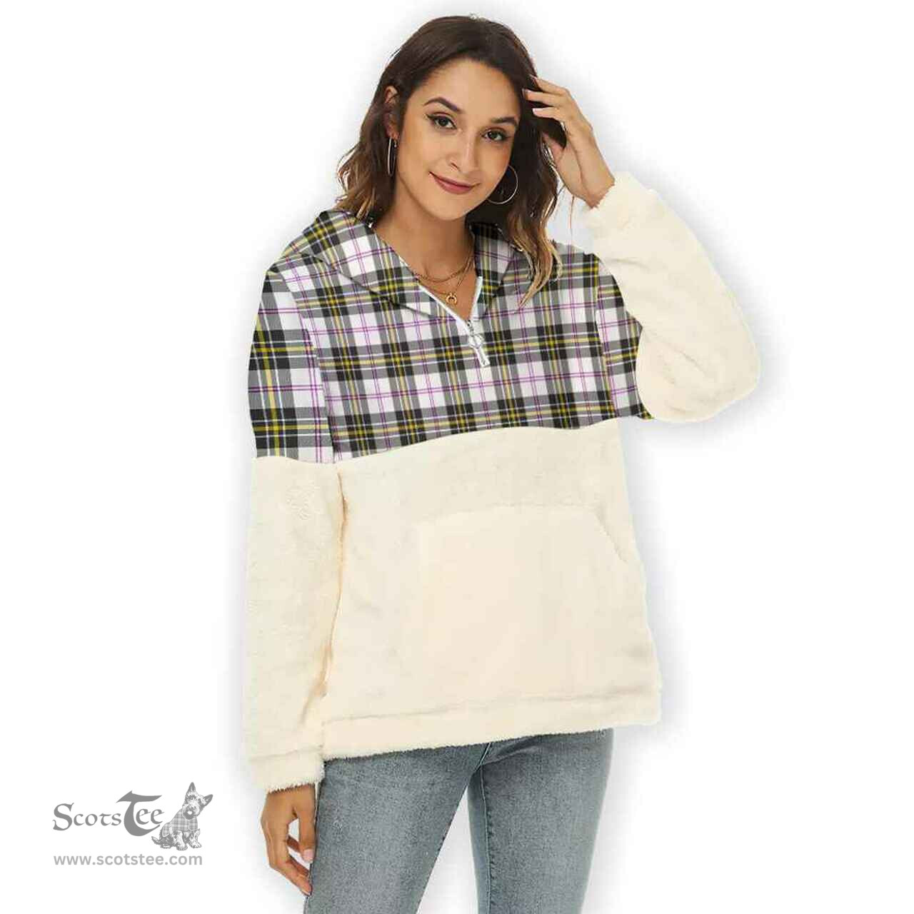 Scottish MacPherson Dress Modern Clan Tartan Flannel Hoodie Women - Classic Scottish Plaid Tartan Plaid