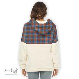 Scottish MacBeth Modern Clan Tartan Flannel Hoodie Women - Classic Scottish Plaid Tartan Plaid