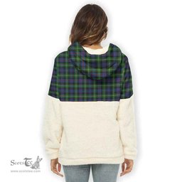 Scottish MacKenzie Clan Tartan Flannel Hoodie Women - Crest Classic Scottish Plaid Tartan Plaid