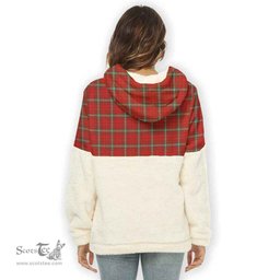 Scottish MacLay Modern Clan Tartan Flannel Hoodie Women - Classic Scottish Plaid Tartan Plaid