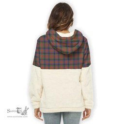Scottish MacDuff Hunting Modern Clan Tartan Flannel Hoodie Women - Classic Scottish Plaid Tartan Plaid