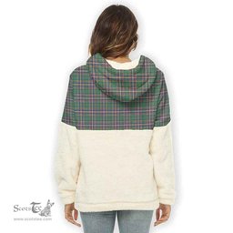 Scottish MacFarlane Hunting Ancient Clan Tartan Flannel Hoodie Women - Classic Scottish Plaid Tartan Plaid