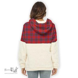Scottish Leslie Modern Clan Tartan Flannel Hoodie Women - Classic Scottish Plaid Tartan Plaid