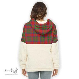 Scottish MacKintosh Clan Tartan Flannel Hoodie Women - Crest Classic Scottish Plaid Tartan Plaid