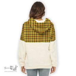 Scottish Jardine Clan Tartan Flannel Hoodie Women - Classic Scottish Plaid Tartan Plaid
