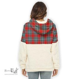 Scottish MacLeay Clan Tartan Flannel Hoodie Women - Classic Scottish Plaid Tartan Plaid
