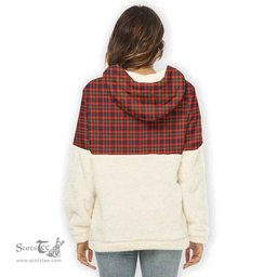 Scottish Innes Modern Clan Tartan Flannel Hoodie Women - Classic Scottish Plaid Tartan Plaid