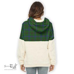 Scottish Henderson Modern Clan Tartan Flannel Hoodie Women - Classic Scottish Plaid Tartan Plaid