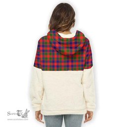 Scottish Gow (or McGouan) Clan Tartan Flannel Hoodie Women - Crest Classic Scottish Plaid Tartan Plaid