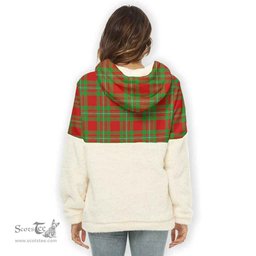 Scottish Callander Clan Tartan Flannel Hoodie Women - Crest Classic Scottish Plaid Tartan Plaid