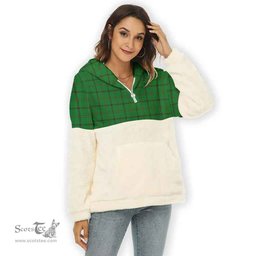 Scottish Don (Tribe-of-Mar) Clan Tartan Flannel Hoodie Women - Classic Scottish Plaid Tartan Plaid