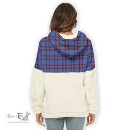 Scottish Elliot Clan Tartan Flannel Hoodie Women - Crest Classic Scottish Plaid Tartan Plaid