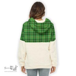 Scottish Boyle Clan Tartan Flannel Hoodie Women - Crest Classic Scottish Plaid Tartan Plaid