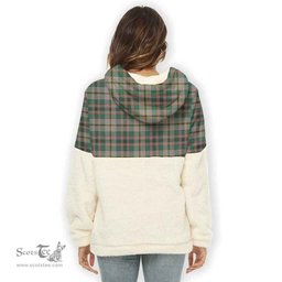 Scottish Craig Clan Tartan Flannel Hoodie Women - Crest Classic Scottish Plaid Tartan Plaid