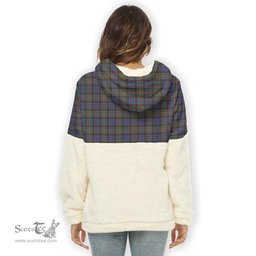 Scottish Fletcher of Dunans Clan Tartan Flannel Hoodie Women - Classic Scottish Plaid Tartan Plaid