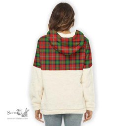 Scottish Boyd Modern Clan Tartan Flannel Hoodie Women - Classic Scottish Plaid Tartan Plaid