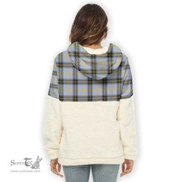 Scottish Bell of the Borders Clan Tartan Flannel Hoodie Women - Classic Scottish Plaid Tartan Plaid
