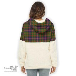 Scottish Cochrane Modern Clan Tartan Flannel Hoodie Women - Classic Scottish Plaid Tartan Plaid