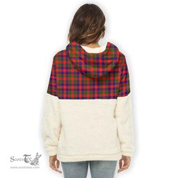 Scottish Gow Modern Clan Tartan Flannel Hoodie Women - Classic Scottish Plaid Tartan Plaid