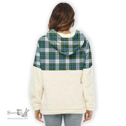Scottish Campbell Dress Clan Tartan Flannel Hoodie Women - Classic Scottish Plaid Tartan Plaid
