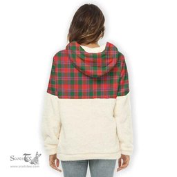 Scottish Dalziel Clan Tartan Flannel Hoodie Women - Crest Classic Scottish Plaid Tartan Plaid