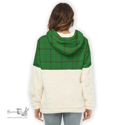 Scottish Don Clan Tartan Flannel Hoodie Women - Crest Classic Scottish Plaid Tartan Plaid