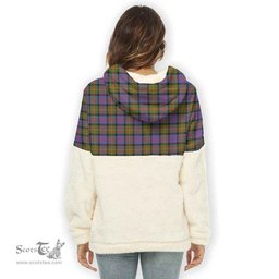 Scottish Carnegie Ancient Clan Tartan Flannel Hoodie Women - Classic Scottish Plaid Tartan Plaid