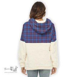 Scottish Elliot Modern Clan Tartan Flannel Hoodie Women - Classic Scottish Plaid Tartan Plaid