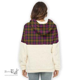 Scottish Carnegie Modern Clan Tartan Flannel Hoodie Women - Classic Scottish Plaid Tartan Plaid