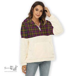 Scottish Carnegie Modern Clan Tartan Flannel Hoodie Women - Classic Scottish Plaid Tartan Plaid