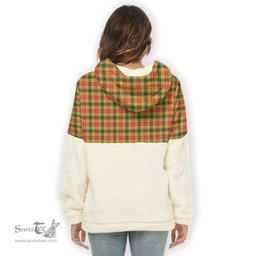 Scottish Baxter Clan Tartan Flannel Hoodie Women - Classic Scottish Plaid Tartan Plaid