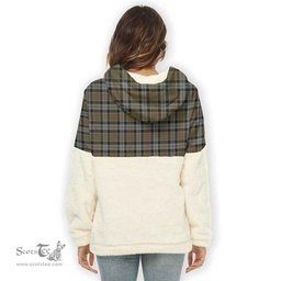 Scottish Graham of Menteith Weathered Clan Tartan Flannel Hoodie Women - Classic Scottish Plaid Tartan Plaid