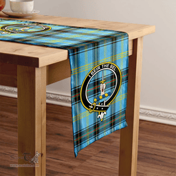 Scottish Bell of the Borders Modern Clan Tartan Table Runner Clan Tartan Table Runner - Crest Classic Scottish Plaid Tartan Plaid