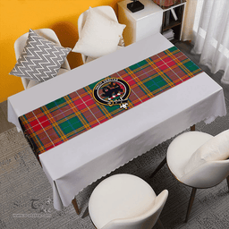 Scottish Baxter of Balgavies Ancient Clan Tartan Table Runner Clan Tartan Table Runner - Crest Classic Scottish Plaid Tartan Plaid