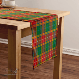 Scottish Baxter of Balgavies Ancient Clan Tartan Table Runner Clan Tartan Table Runner - Crest Classic Scottish Plaid Tartan Plaid