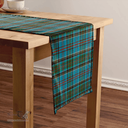 Scottish Anderson Old Modern Clan Tartan Table Runner Clan Tartan Table Runner - Crest Classic Scottish Plaid Tartan Plaid