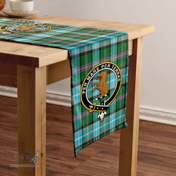 Scottish Alexander of Menstry Hunting Ancient Clan Tartan Table Runner Clan Tartan Table Runner - Crest Classic Scottish Plaid Tartan Plaid