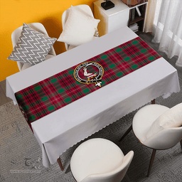 Scottish Ainslie Weathered Clan Tartan Table Runner Clan Tartan Table Runner - Crest Classic Scottish Plaid Tartan Plaid