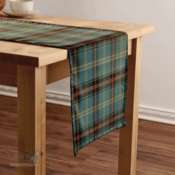 Scottish Bell of the Borders Weathered Clan Tartan Table Runner Clan Tartan Table Runner - Crest Classic Scottish Plaid Tartan Plaid