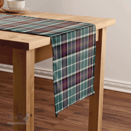 Scottish Alexander of Menstry Weathered Clan Tartan Table Runner Clan Tartan Table Runner - Crest Classic Scottish Plaid Tartan Plaid