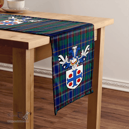 Scottish Belfrage (Belfarge) Modern Clan Tartan Table Runner Clan Tartan Table Runner - Crest Classic Scottish Plaid Tartan Plaid